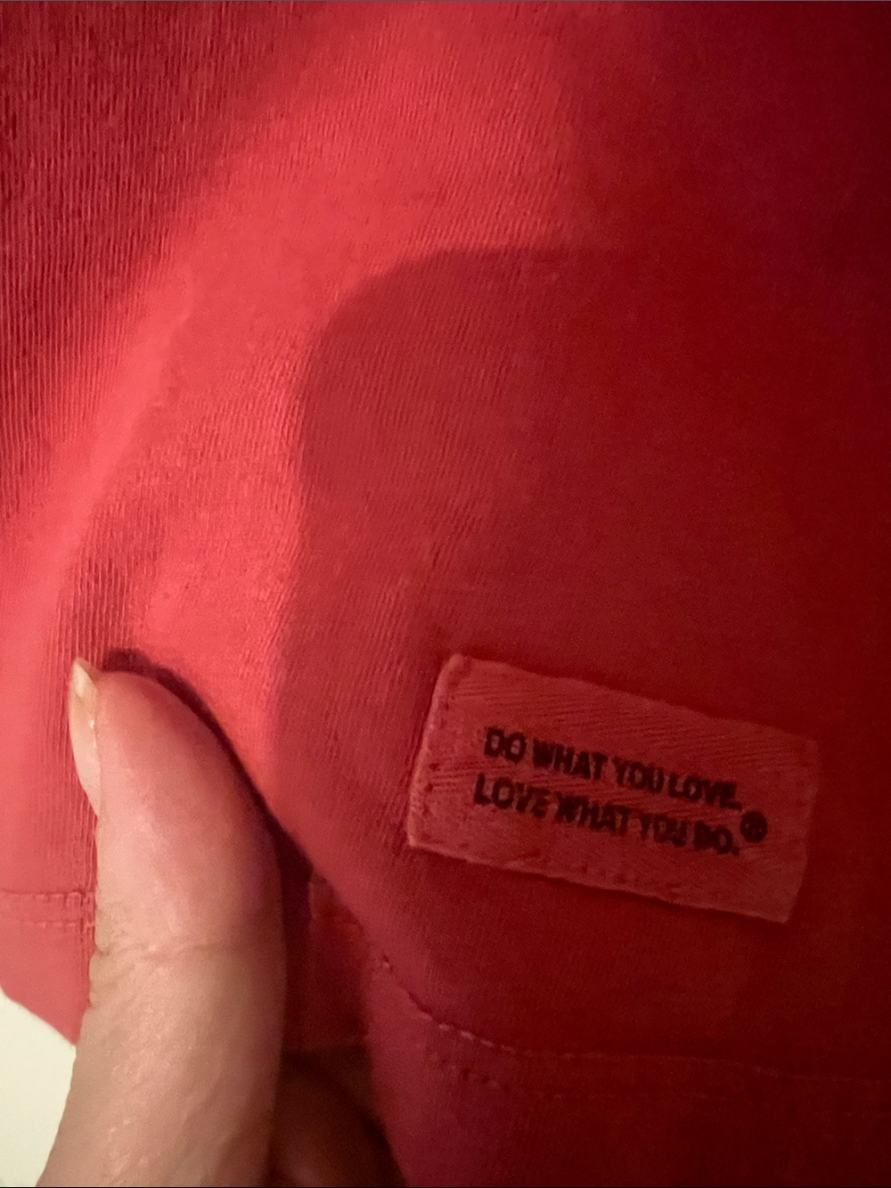 Life Is Good Red V-Neck Shirt - Picture 4 of 5